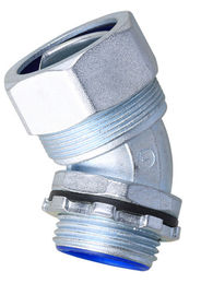 Tipo della prugna connettore impermeabile del condotto flessibile di angolo di 45 gradi, connettore fleixble del condotto 45 gradi